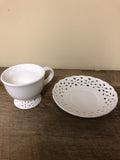 €€ @HOME White Lace China Porcelain Variety of Pieces