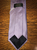 Mens DORMEUIL Paris London Silk Triangle Two Tone Purple Neckware Tie Necktie