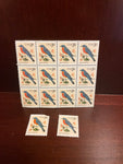 €€ Vintage COLLECTIBLE Stamp 1996 USA EASTERN BLUEBIRD 3 Cent 14 Stamps Scott #3033 Retired