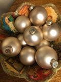a** Gold Matte Christmas Holiday Ornament 7.5” Lot of 10