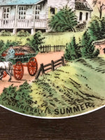 Vintage Currier Ives American Homestead SUMMER Plate Retired