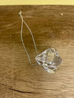 * Lot /23 Clear Acrylic Diamond Hanging Ornaments