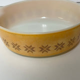 Vintage Pyrex Town and Country #471 1 Pint Orange Round Casserole Dish No Lid