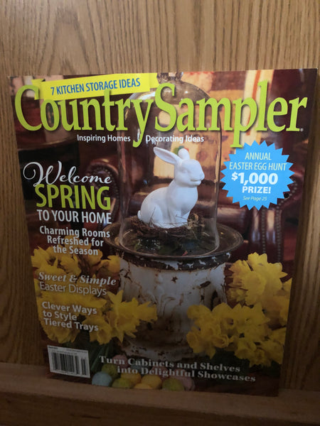 * NEW COUNTRY SAMPLER Magazine March 2023 Spring~Storage~Easter-Tiered Trays
