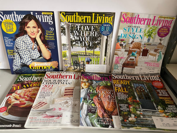 € Lot/7 Southern Living Magazines Mar-Dec 2015 Love Where You Live, Thanksgiving Christmas