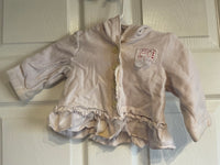 Baby Girls Naartjie 3-6 Months 2 Piece Hoodie Jacket & Heart Covered Footed Pants