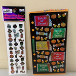a* New Lot/2 SCRAPBOOKING Stickers Embellishments Halloween Candy Trick Treat