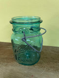 ~ Vintage Set/3 Ball Ideal Green Bicentennial Mason Jar Wired Bail (no lids) 76/A-19 Eagle