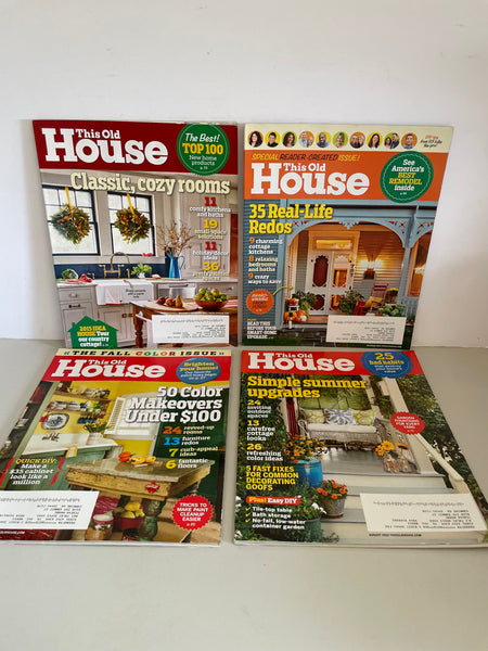 *Lot/7 THIS OLD HOUSE Magazines 2015, Mar, Jun-December