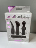 <SF Anal Fantasy Adventure Kit Silicone Butt-Plug Sex Toys Massager 3 Attachments