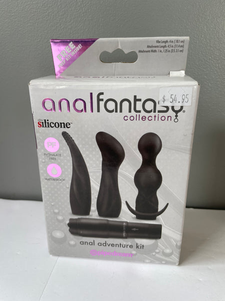 € Anal Fantasy Adventure Kit Silicone Butt-Plug Sex Toys Massager 3 Attachments