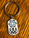 a* USA Olympics Key Ring Chain