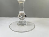 a** Vintage Set/11 Crystal Wine Glasses Vertical and Diamond Cut Pattern 3 Sizes