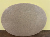 €* (1) Double Sized Brown Ceramic Oval Stone Tile