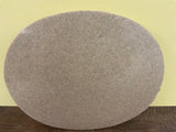 €* (1) Double Sized Brown Ceramic Oval Stone Tile