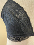 Womens Medium 34/36 Black Lace Razorback Bralette