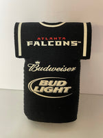 a* NFL Atlanta Falcons Budweiser Bud Light Cold Beer Bottle Koozie Black Insulated Bottle Sleeve