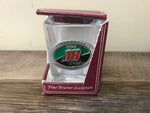 a* Vintage NEW 1996 Square Shot Glass Nascar Interstate Batteries #18 Bobby LaBonte