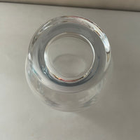 [Loc] Set/3 Small Clear Glass 5.25” Flower Bud VASE Candle Holder Decor
