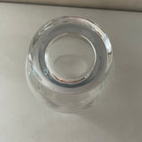 [Loc] Set/3 Small Clear Glass 5.25” Flower Bud VASE Candle Holder Decor