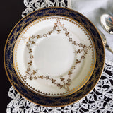 Vintage China TEA SET Stars On Blue Gold Rim C.B.L. England Retired