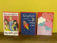 Mixed Lot of 39 New Valentine Cards 11 Designs,  Granddaughter & Grandson Wholesale Retail Resale w/ Envelopes 2022