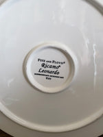 €¥ Pair/Set of 2 Fitz & Floyd Ricamo Leonardo 11” Dinner Plates Dishwasher & Microwave Safe