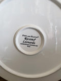 €¥ Pair/Set of 2 Fitz & Floyd Ricamo Leonardo 11” Dinner Plates Dishwasher & Microwave Safe