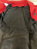 Vintage Womens Sz 12 London Fog Red Trench Rain Coat Mid Length