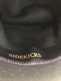 a** Vintage Childs Kids Black Felt Sidekicks Cowboy Western Hat