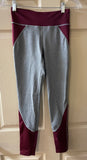 Womens Juniors Small CLOUD CHASER Yoga Running Joggers Pants Maroon/Gray