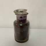 a** Vintage Badische Anilin & Soda Fabrik Oxamine Violet Lidded Glass Jar Germany