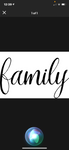 <€€ NEW “family” Lettering Words Vinyl Wall Furniture Glass Decal