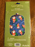 a** NEW Giant Jumbo Christmas Holiday Gift Bag Santa Blue 36” x 48” NIB