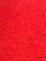 Deep Red Heavy Linen Sheen Table Cloth Cover 103” Rectangle Christmas Holiday
