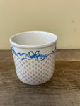 a** INARCO Pink & Blue Ribbon and Flowers Ceramic Round PLANTER