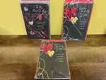 <€€ Mixed Lot of 18 New Valentine Cards 2 Designs, Romantic Wholesale Retail Resale w/ Envelopes 2022