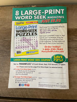 NEW Large Print WORD SEEKS PUZZLE Magazine June 2021 Publication PennyPress