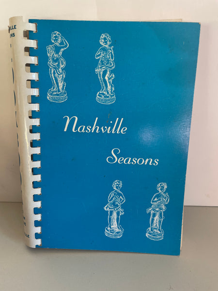 € Vintage Nashville Seasons Cookbook Junior League  Tennessee 1964 Spiral Bound