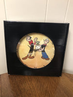 NEW Popeye Square Canvas Wall Display Clock Variety of Designs