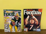 *BECKETT FOOTBALL CARD MONTHLY Magazine Vintage 1998 Lot/2 February & March Farve Elway