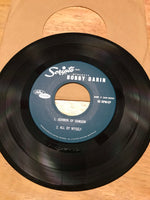 *Vintage MUSIC Bobby Darin Lot of 2 "If A Man Answers", "True True Love" & "Sermon of Samson", "All By Myself" 45 RPM