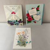 a* Vintage Lot/3 Used Mom Mother Birthday Greeting Cards Crafts Scrapbooking