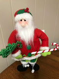 a** Vintage New Mingle & Jingle Cracker Barrel 17” Santa Doll Tags Retired