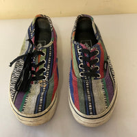 Vans Unisex Sneakers Shoes Black Blue Red Green  TB4R Stripe Low Top Lace Up W 7 M 5.5