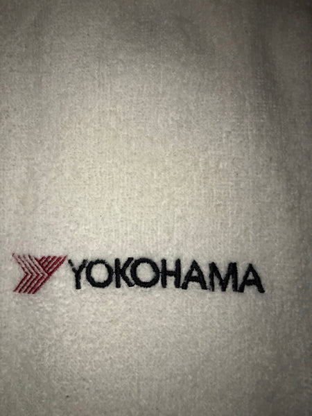 YOKOHAMA White Tri-Fold Golf Towel