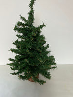 Holiday Christmas Table Top Fir TREE in Wood Base