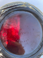 a* Vintage AVON 1876 Cape Cod 8.5" Serving Bowl Deep Ruby Red Garnet Colored Glass #12
