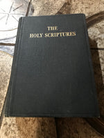 Vintage HOLY SCRIPTURES ACCORDING TO MASORETIC TEXT Jewish Judaism Hardcover 1958 Retired