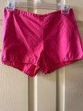 Vintage Womens Juniors Handmade Cheerleader Cotton Shorts Fuschia Small 28” Waist